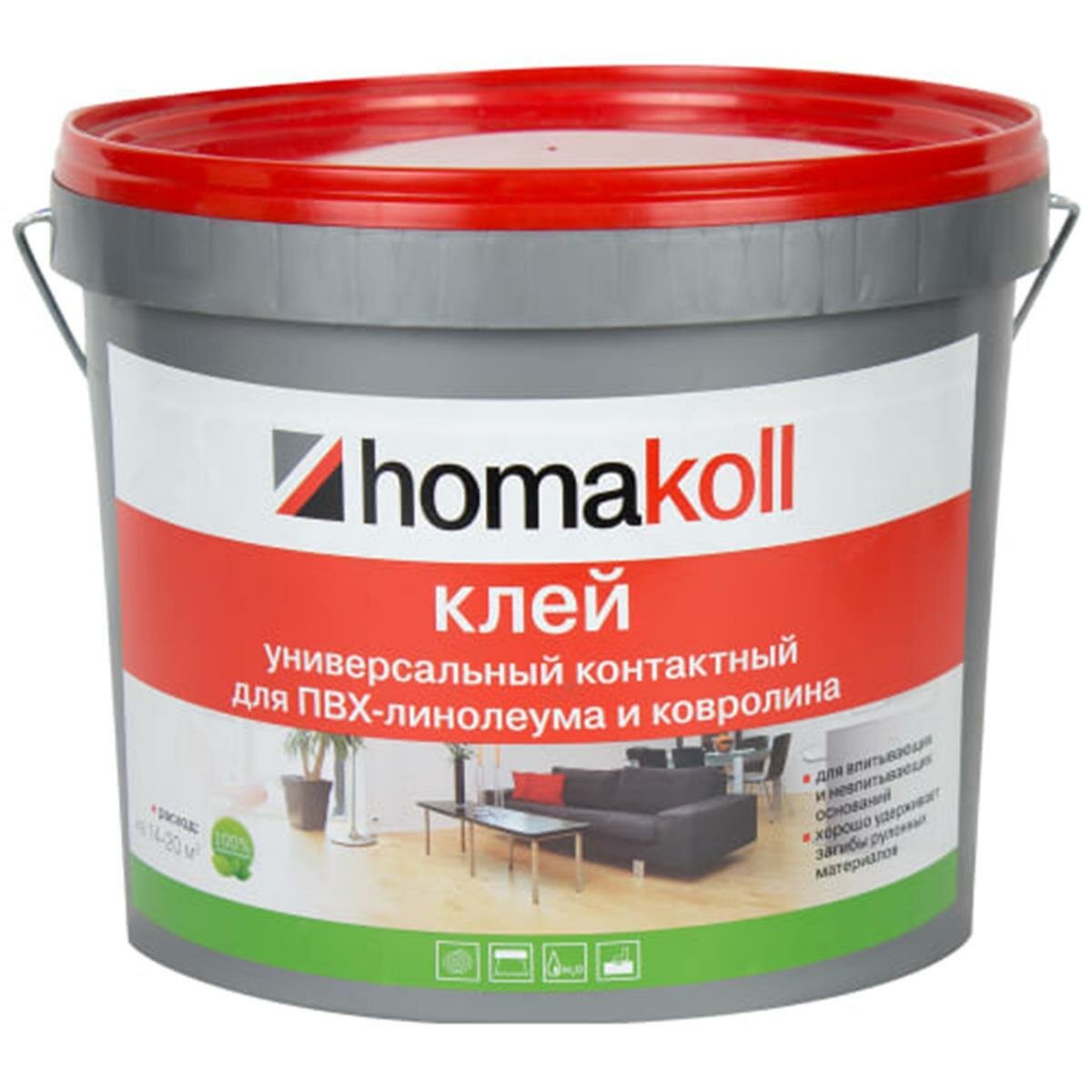 Хомакол (Homakoll) клей контактный для ковролина и линолеума, 5 кг