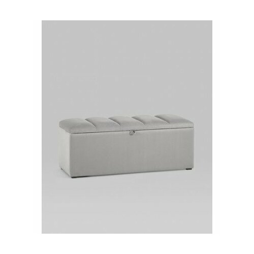 Пуф с крышкой Нильсон 2 велюр серый