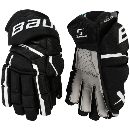 Перчатки хоккейные BAUER Supreme Mach S23 INT 1061899 (13 / черный-белый) перчатки s23 supreme mach glove int nrw 12 0