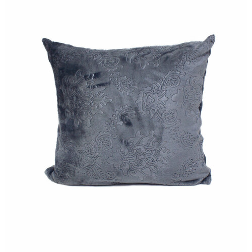 Наволочка из экстрасофта с термотиснением VV 0089 темно-серый Elin темно-серый Наволочка 50x50 770₽