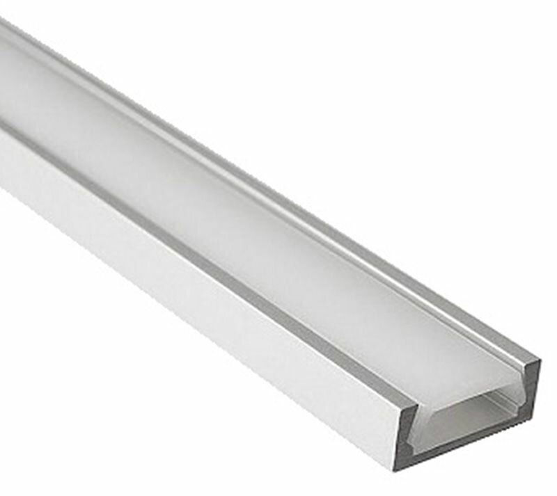 фото Профиль накладной для светодиодной ленты 16*6*1000 1м