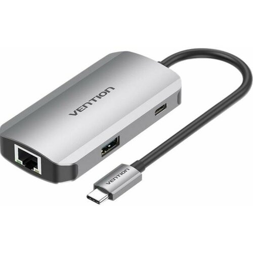 Концентратор USB Type-C Vention TNFHB 3 х USB 30 RJ-45 USB Type-C серый 207300₽
