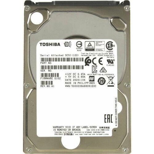 Infortrend Toshiba Enterprise 25 SAS 12Gbs HDD 12TB 10000rpm 1 in 1 Packing 1264200₽
