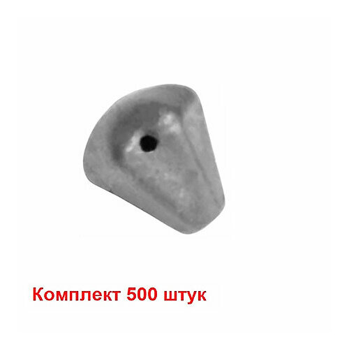Заготовка мормышек вольфрамовая тип 3 (пирамида) 5,0mm без покрытия, (500 штук).