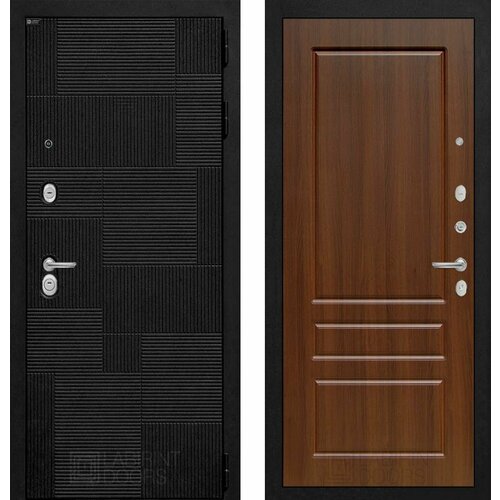 Входная дверь Labirint PAZL 03 Орех бренди 960x2050, открывание правое входная металлическая дверь лабиринт классик антик медь 03 орех бренди