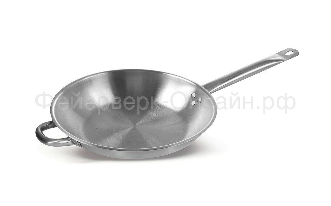 фото Сковорода Luxstahl из нержавеющей стали, 32 см