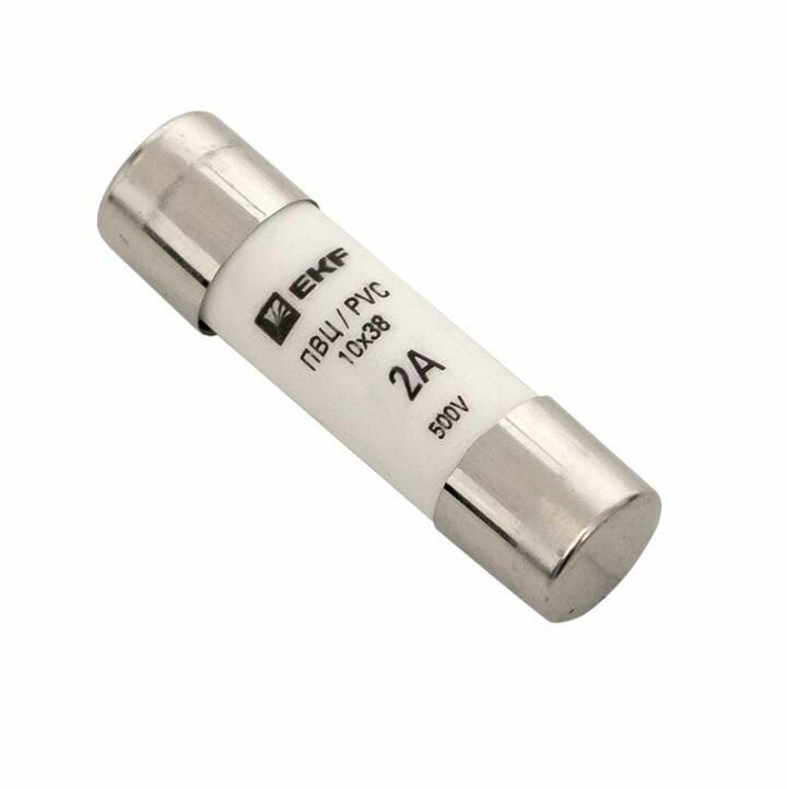 фото Вставка плавкая цилиндрическая ПВЦ 10х38 2А EKF pvc-10x38-2