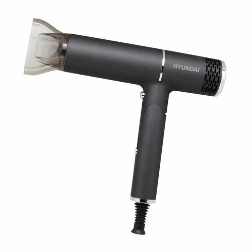 фото Фен Hyundai H-HD0765, 1200Вт, графит и хром