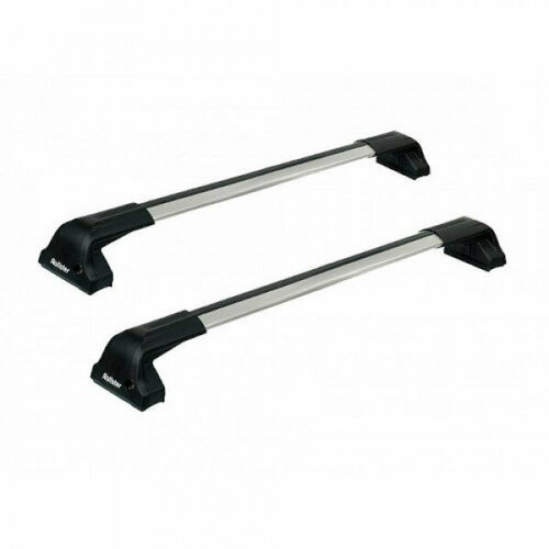 Багажник Rollster на крышу автомобиля Jaecoo J7 с 2023 г. на интегрированный рейлинг (серебристая крыловидная дуга)