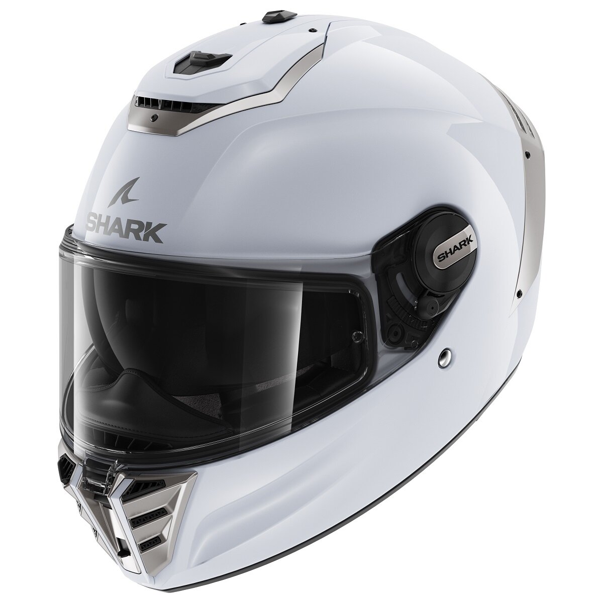 Шлем Shark SPARTAN RS BLANK White/Silver Glossy M