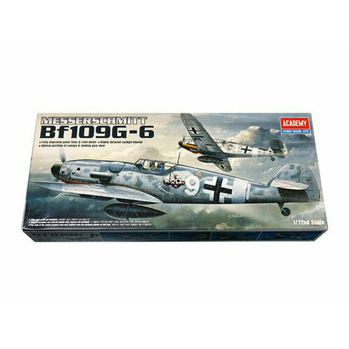 12467 Academy Немецкий истребитель Messerschmitt Bf.109G (1:72) 60750 tamiya немецкий истребитель messerschmitt bf 109e 3 1 72