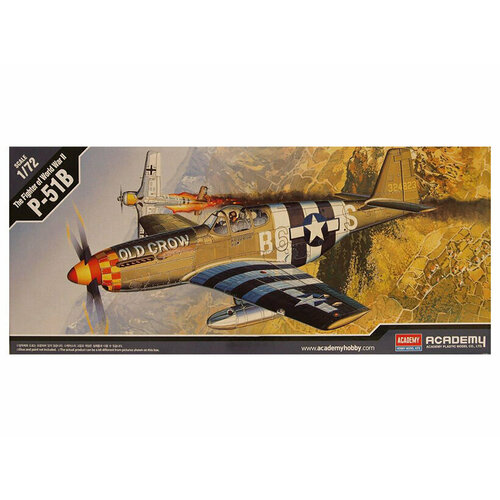 12464 Academy Американский истребитель P-51B Мустанг (1:72)