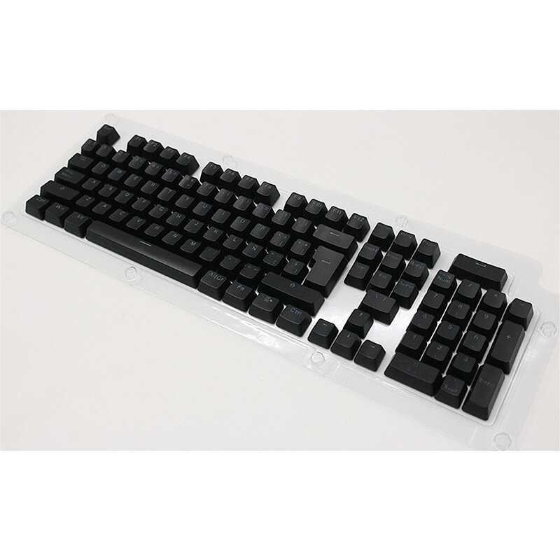 Кейкапы для механической клавиатуры OEM RUS 104 кнопки черный непрозрачный