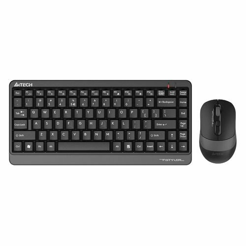 Комплект (клавиатура+мышь) A4TECH Fstyler FG1110 USB беспроводной черный и серый [fg1110 grey]
