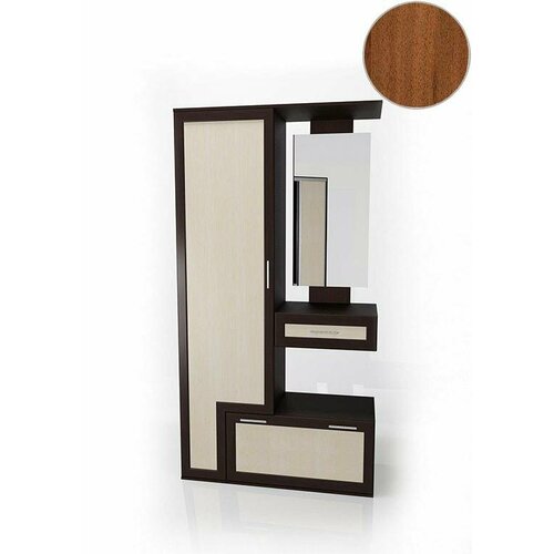 Прихожая Мебелайн «Мебелайн – 1» Корпус орех светлый/вставка орех светлый