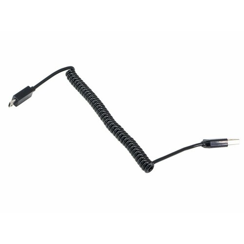 Зарядный датакабель AURA TPC-U010 microUSB черный витой кабель usb aura tpc um5b microusb черный 1 2 метра