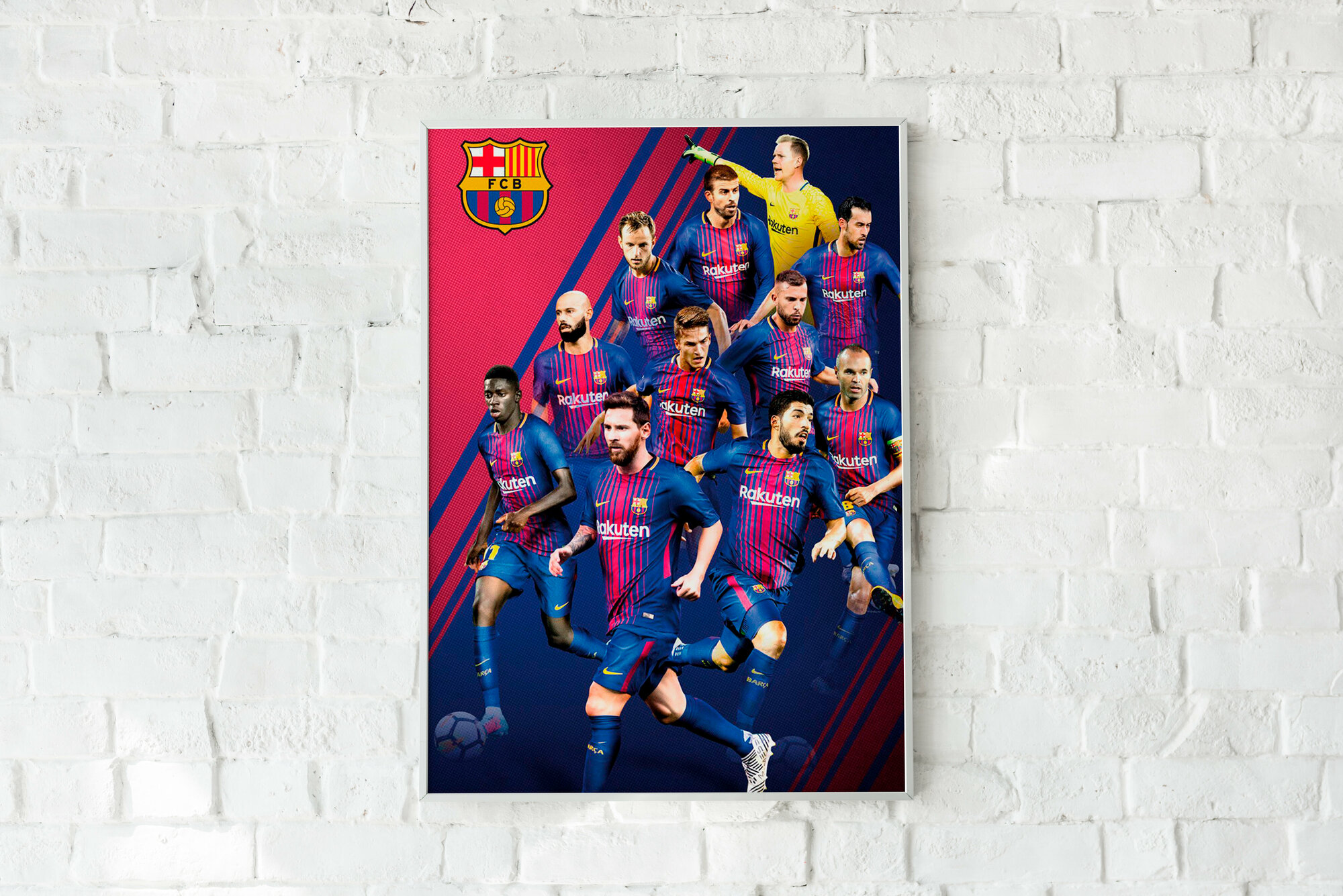 Плакат Месси/Футбол/ Плакат на стену 30х42 см / Постер формата А3
