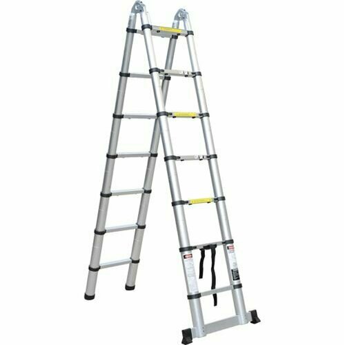 Телескопическая Лестница Стремянка Sevenberg Qh 2X7 Ступеней (2,8 М.+2,8 М.)