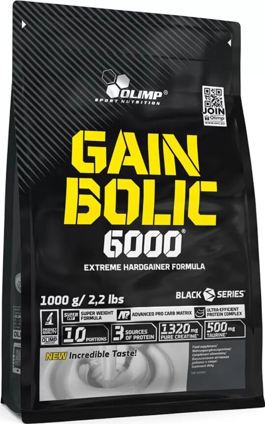 Гейнеры высокоуглеводные Olimp Gain Bolic 6000 (1000 г) Печенье-крем