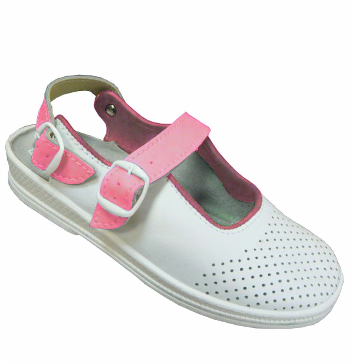 Сабо "РАЯ" с розовым ремешком. Размер:40