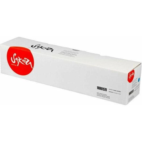 Картридж SAKURA 106R01570 для Xerox Phaser 7800, голубой, 17200 к. картридж nv print 106r01570 для xerox 17200 стр голубой