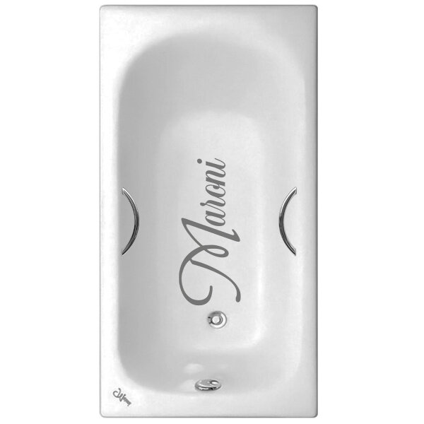 фото Чугунная ванна Maroni Orlando 120x70 с отверстиями под ручки