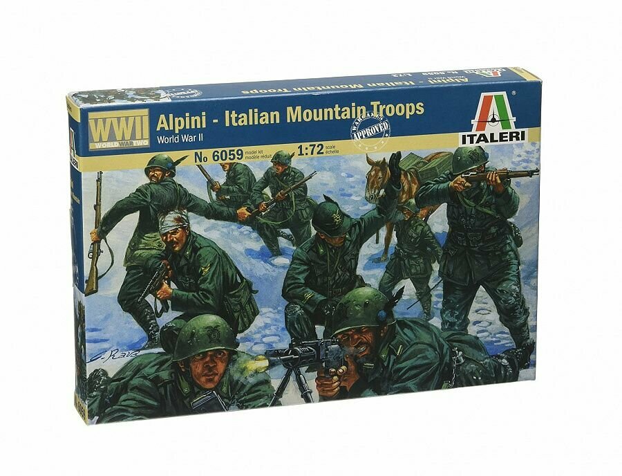Сборная модель Italeri Солдатики Italian Mountain Troops "Alpini" (6059ИТ)