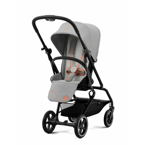 Cybex Eezy S Twist+ 2 (Lava Grey на шасси Black с бампером)