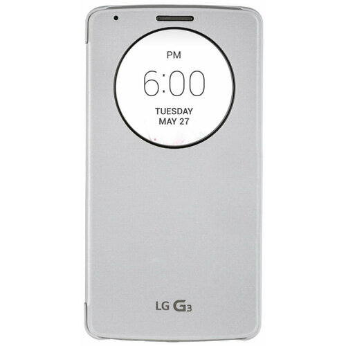 Чехол QuickCircle для LG G3 CCF-340G. AGEUWH White (белый)