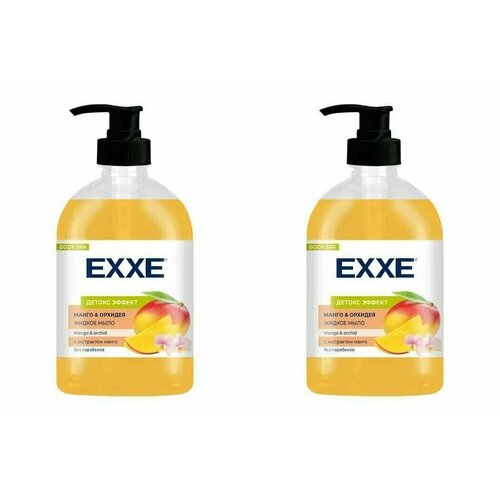 EXXE Мыло жидкое Манго и орхидея, 500 мл, 2 шт средства для ванной и душа exxe жидкое мыло манго и орхидея