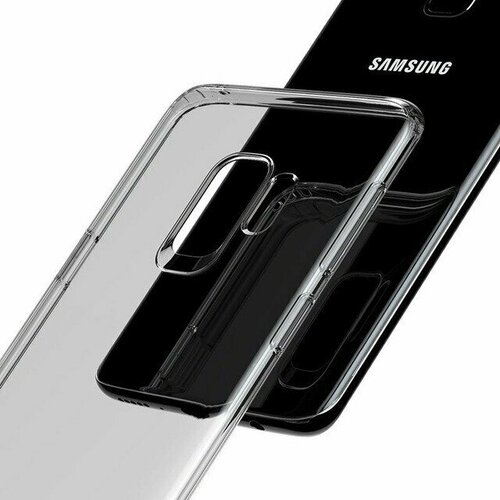 Накладка Baseus силиконовая для Samsung Galaxy S9 SM-G960 прозрачно-черная накладка nillkin frosted shield пластиковая для samsung galaxy s9 sm g960 red красная пленка