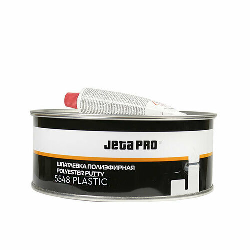 JETA PRO PLASTIC 5548 Шпатлевка для пластика. Черная. 1+0,02 кг