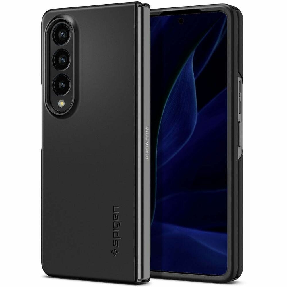 Чехол Spigen на Samsung Galaxy Z Fold 4 (ACS05103) AirSkin / Спиген чехол для Галакси Фолд 4 накладка, противоударный, с защитой камеры, черный