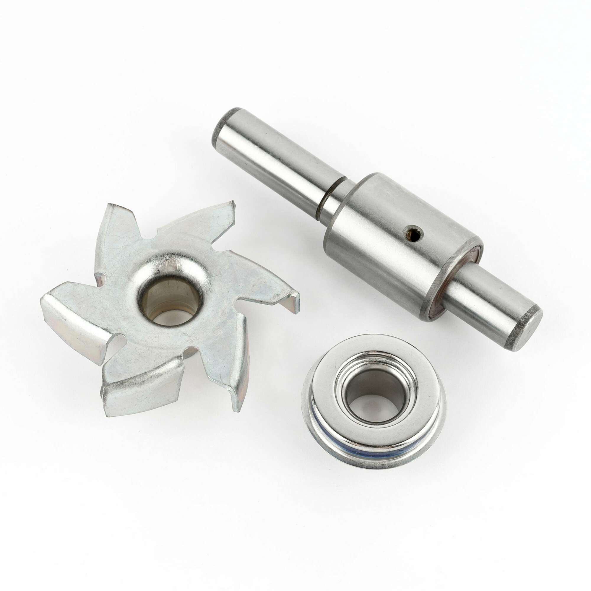 фото Насос водяной ГАЗ дв. 406 ремкомплект ось + крыльчатка + подшипник (гостех)