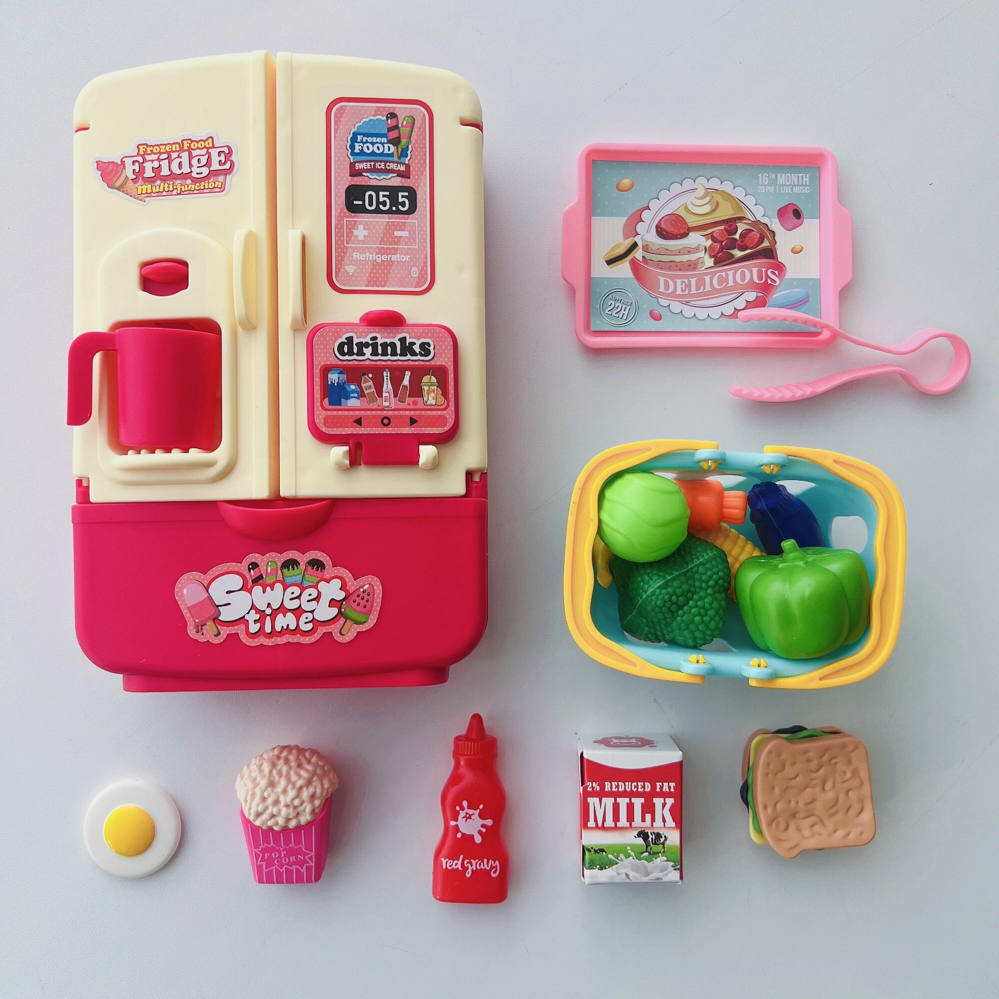 Детский Игровой Набор Холодильник + продукты