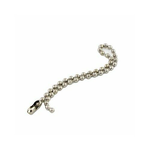 Цепочка шариковая 24 мм с замком 102 мм серебро 100 шт 960₽