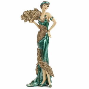 Фото Goodwill Декоративная статуэтка Леди Феанора с веером - Il Grande Gatsby 31 см MC 36401