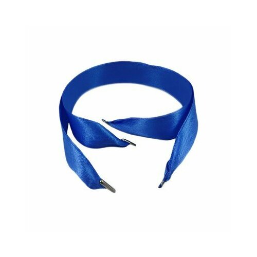 Ручка-лента атласная 25 мм длина 35 см синяя с металлическими наконечниками 100 шт 1470₽