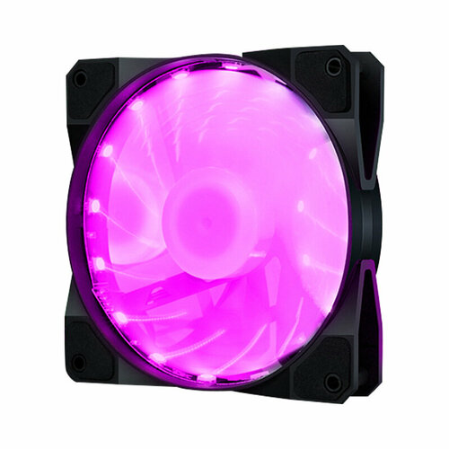 Вентилятор для корпуса компьютера, кулер для пк, вентилятор для ПК с фиолетовой-розовой подсветкой RGB светодиодная с алмазной огранкой фиолетовый