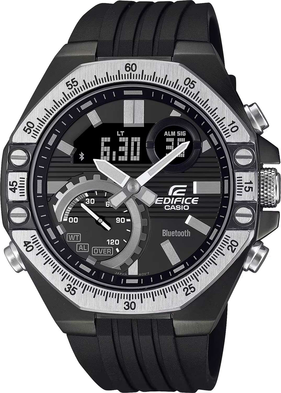 Наручные часы CASIO Японские наручные часы Casio Edifice ECB-10TP-1A с хронографом 