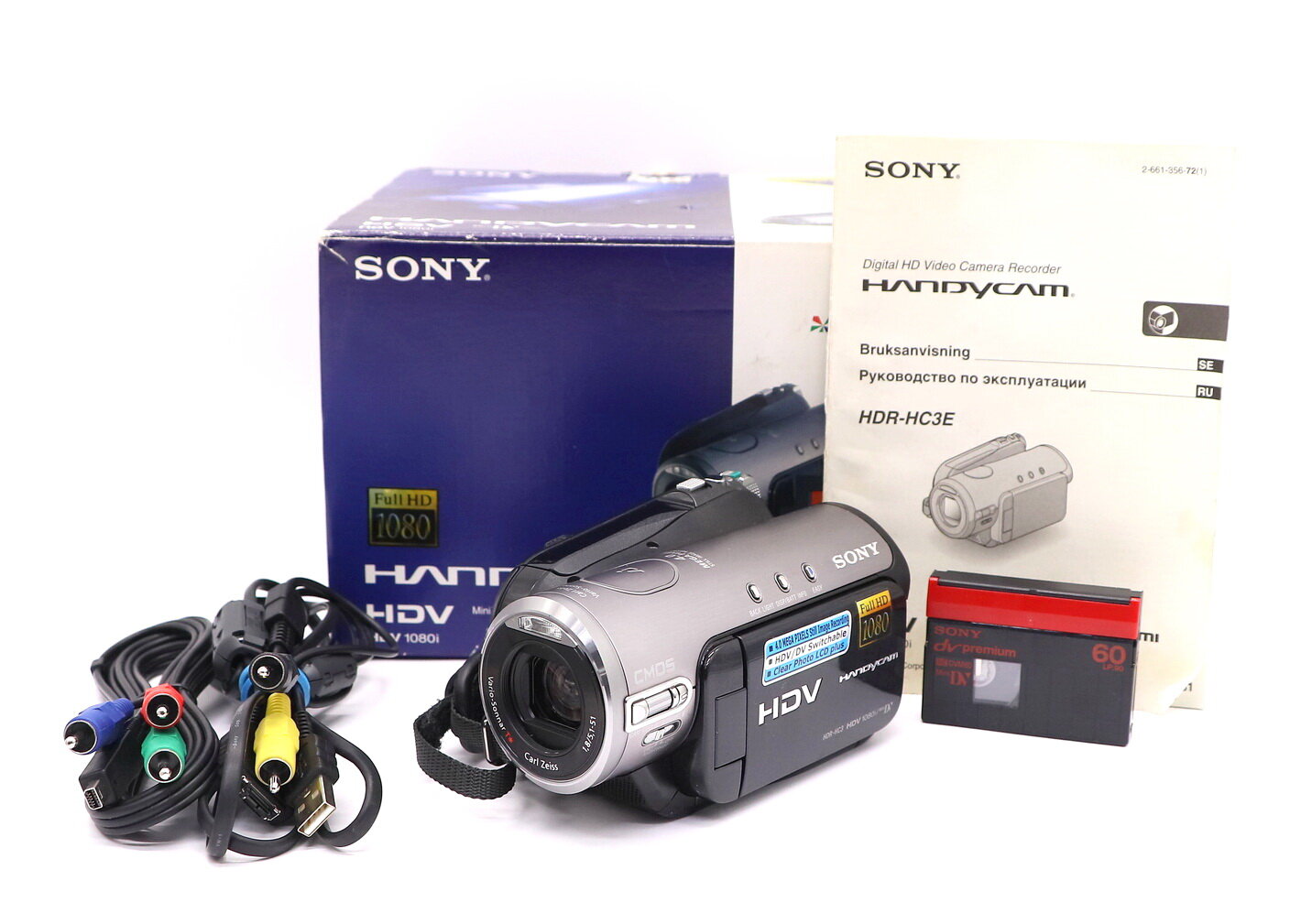 Видеокамера Sony HDR-HC3E в упаковке