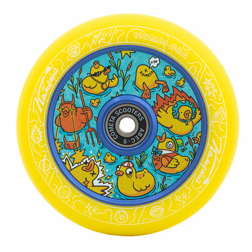 фото Колесо д/сам. комета утки (желтый / голубой)