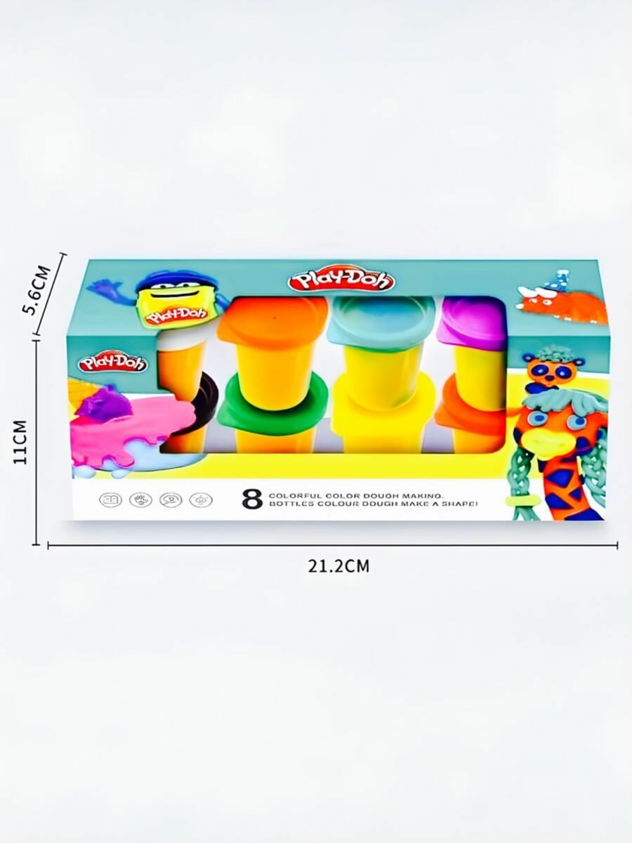 Пластилин Play-Doh в баночках 8 цветов