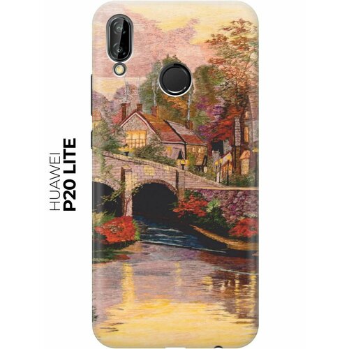 RE: PAЧехол - накладка ArtColor для Huawei P20 Lite с принтом Вид на живописный мост чехол накладка artcolor для huawei mate 40 pro с принтом вид на живописный мост