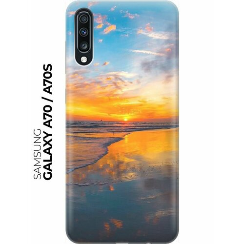 RE: PA Накладка Transparent для Samsung Galaxy A70 / A70s с принтом Закат на пляже re pa накладка transparent для samsung galaxy note 20 ultra с принтом закат на пляже