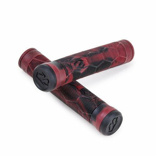 фото Грипсы fuzion grips (pair) - black / red swirl