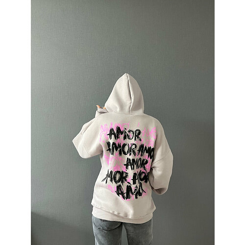 фото Худи, размер 40-46, серый чики-пики