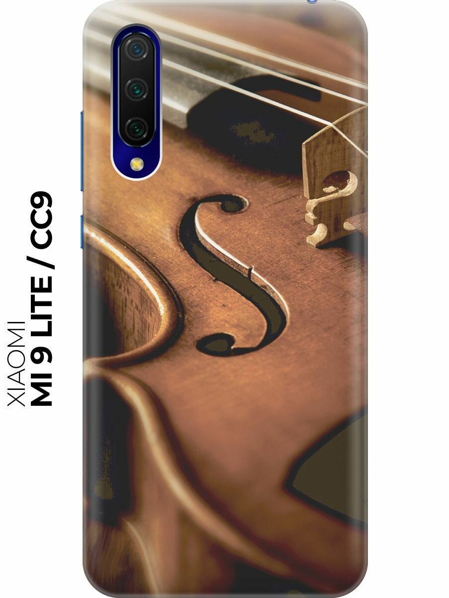 Силиконовый чехол Струны скрипки на Xiaomi Mi 9 Lite / CC9 / Сяоми Ми 9 Лайт / Ми СС9