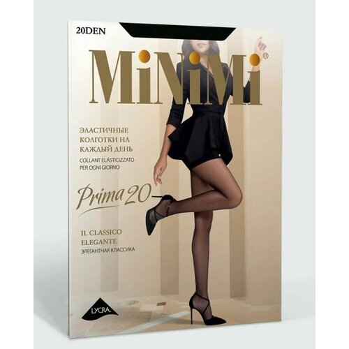 Колготки MiNiMi, 20 den, размер 4, черный