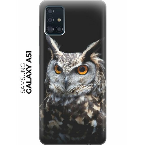 RE: PA Чехол - накладка ArtColor для Samsung Galaxy A51 с принтом Сова на темном фоне re pa чехол накладка artcolor для oppo a73 с принтом сова на темном фоне